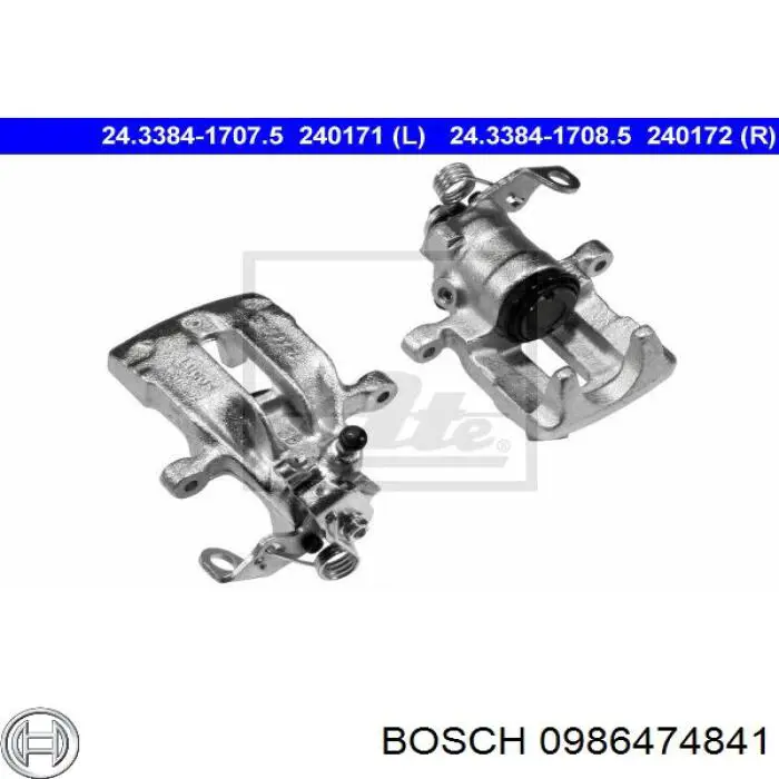 Суппорт задний левый 0986474841 Bosch