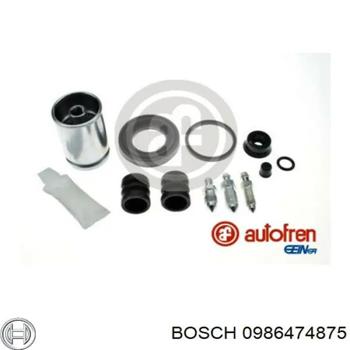 Купить 0986474875 Bosch Суппорт задний левый