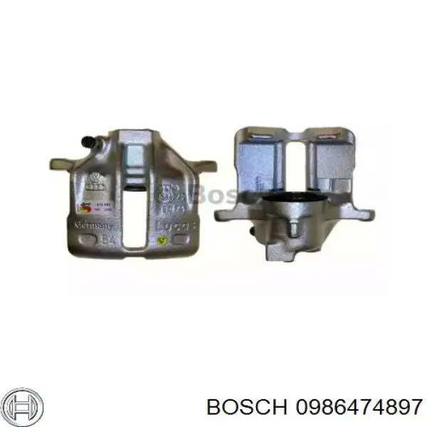 0986474897 Bosch суппорт тормозной передний левый