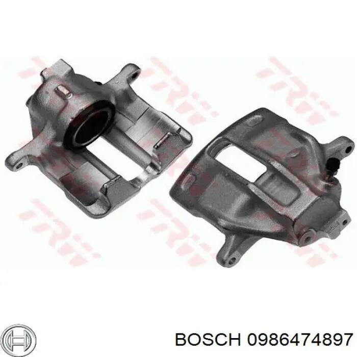 Купить 0986474897 Bosch Суппорт тормозной передний левый