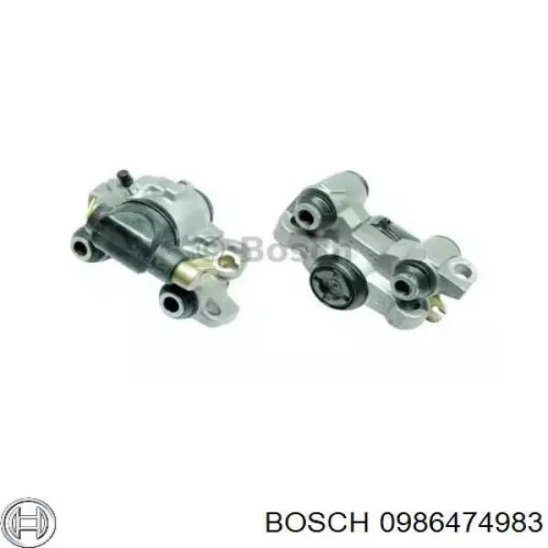 Тормозной суппорт правый задний Bosch 0986474983 цена, от 127.31 USD