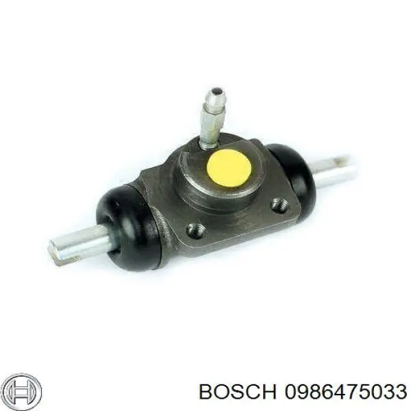 0 986 475 033 Bosch цилиндр тормозной колесный рабочий задний