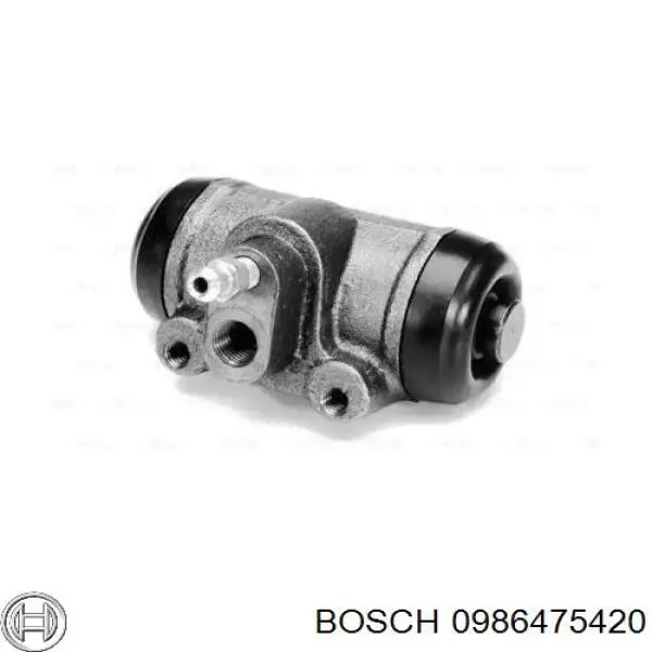 0986475420 Bosch цилиндр тормозной колесный рабочий задний
