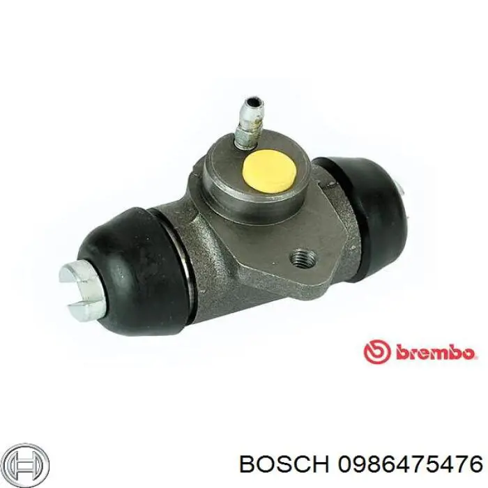 Рабочий тормозной цилиндр Bosch 0986475476 цена, от 21.36 USD