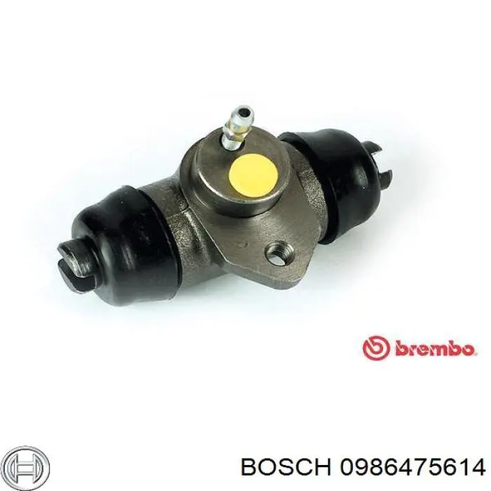 Cilindro de freno de rueda trasero 0986475614 Bosch