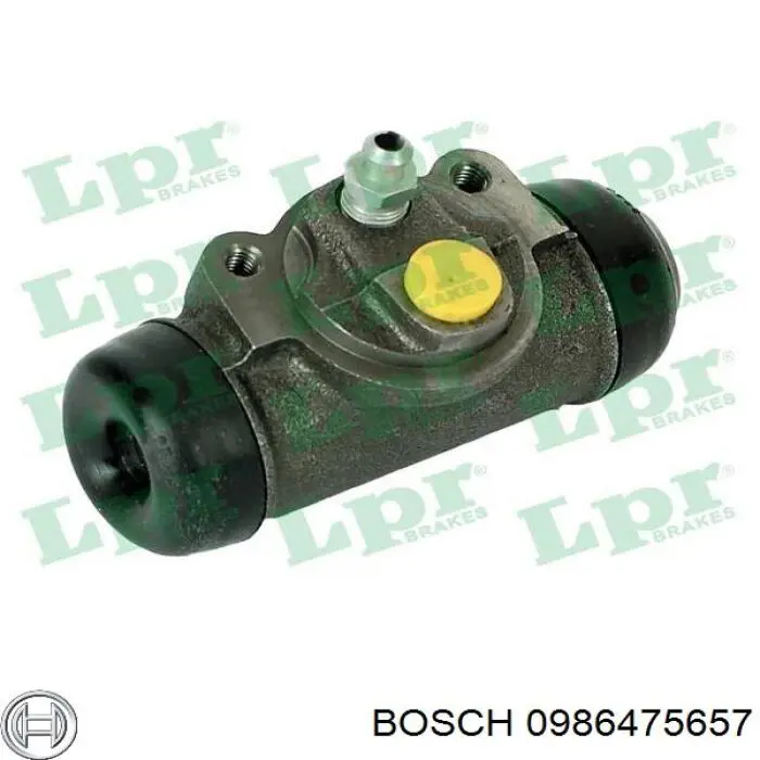 Цилиндр тормозной колесный 0986475657 Bosch