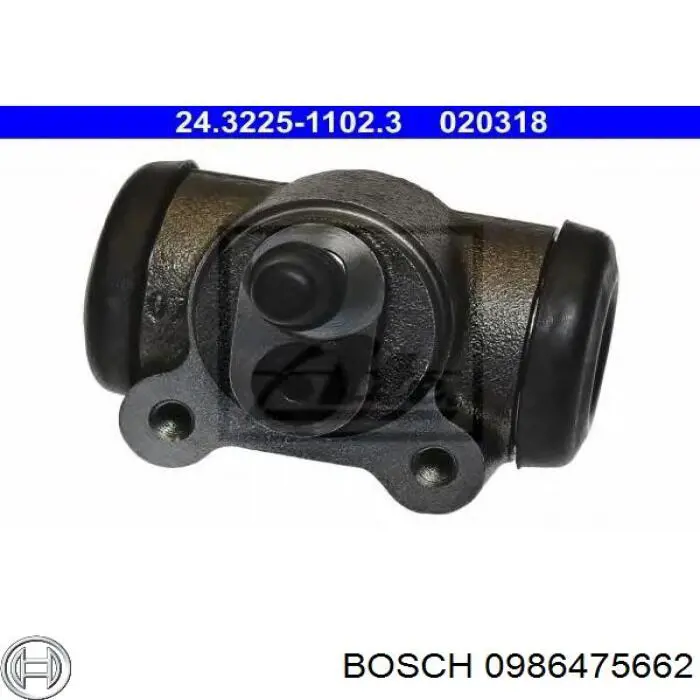 Цилиндр тормозной колесный 0986475662 Bosch