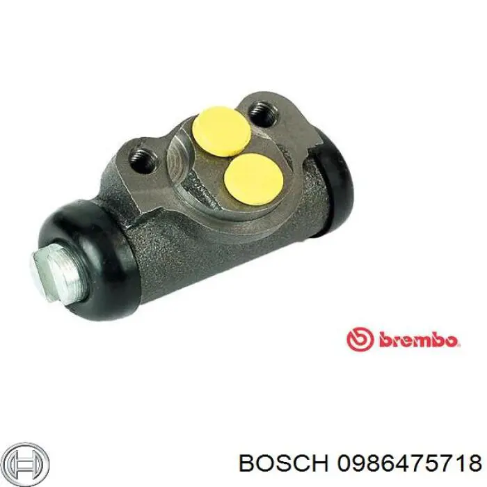 Цилиндр тормозной колесный 0986475718 Bosch