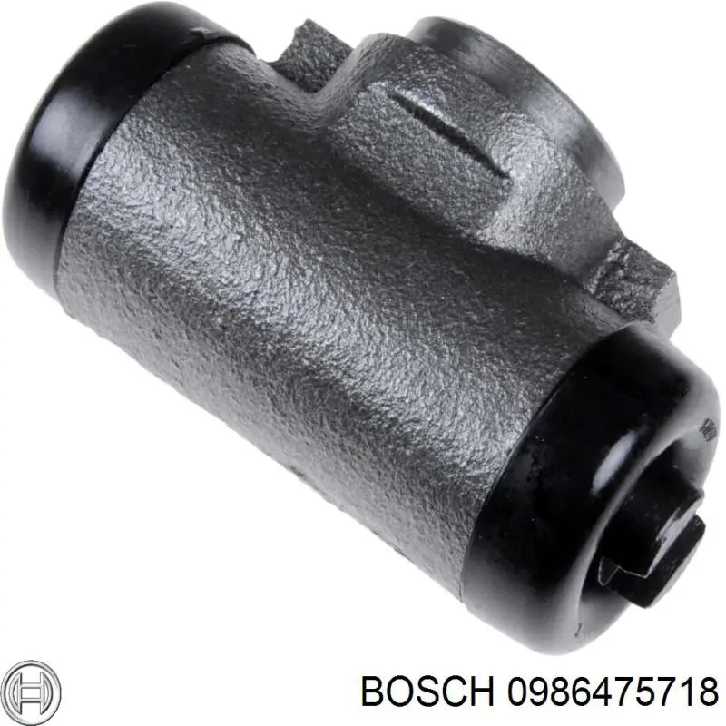 Cilindro de freno de rueda trasero 0986475718 Bosch