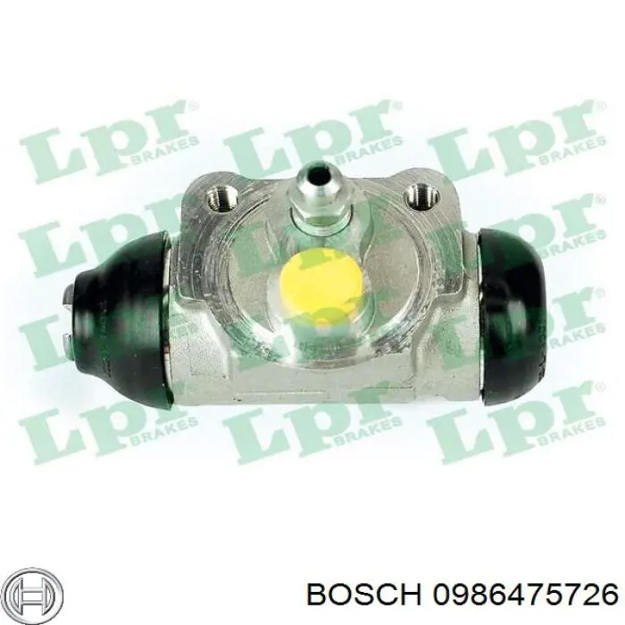 Cilindro de freno de rueda trasero 0986475726 Bosch