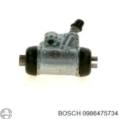 Купить 0986475734 Bosch Цилиндр тормозной колесный