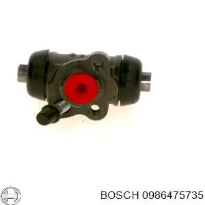Cilindro de freno de rueda trasero 0986475735 Bosch