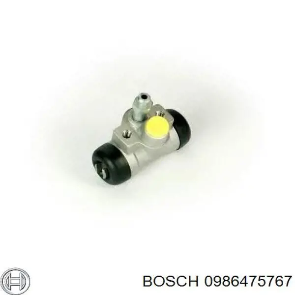 Cilindro de freno de rueda trasero 0986475767 Bosch