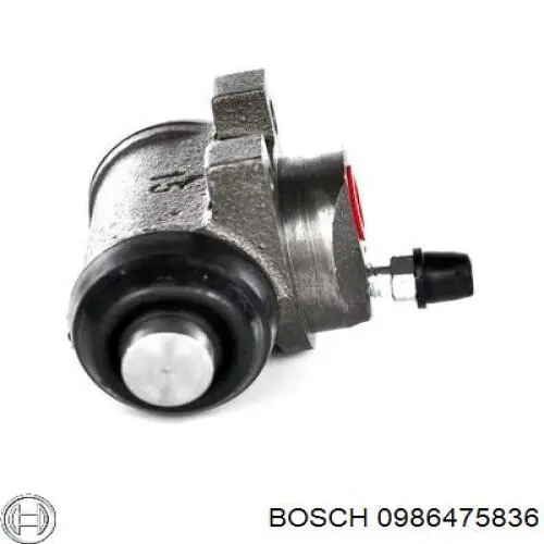 Cilindro de freno de rueda trasero 0986475836 Bosch