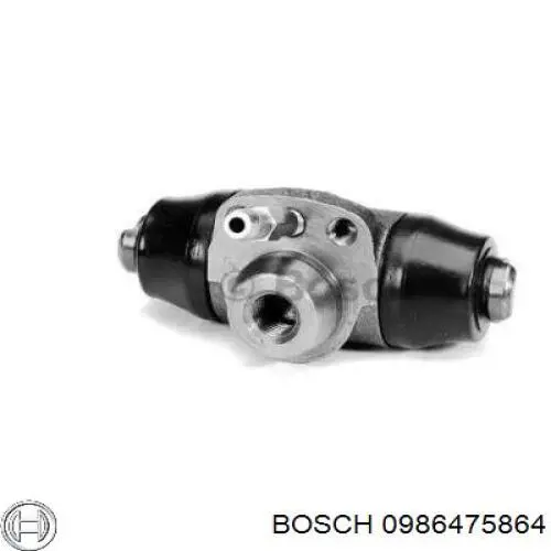 Рабочий тормозной цилиндр Bosch 0986475864 цена, от 9.18 USD