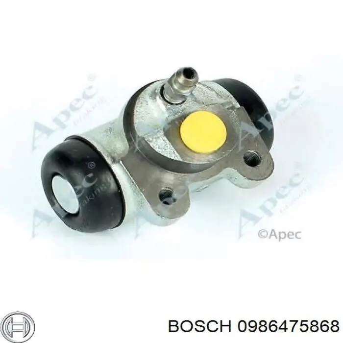 Cilindro de freno de rueda trasero 0986475868 Bosch