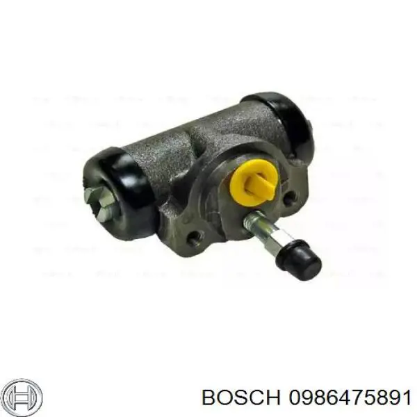 Цилиндр тормозной колесный 0986475891 Bosch