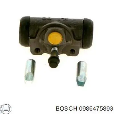 Cilindro de freno de rueda trasero 0986475893 Bosch