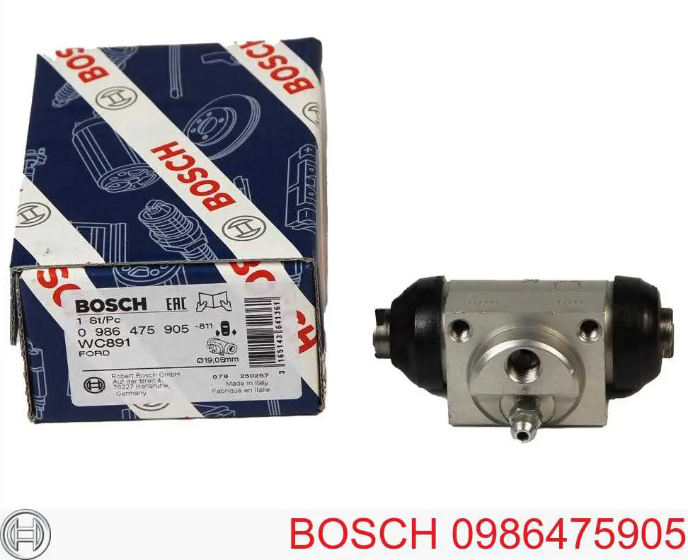 0 986 475 905 Bosch цилиндр тормозной колесный рабочий задний