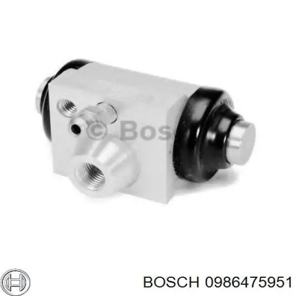 Cilindro de freno de rueda trasero 0986475951 Bosch