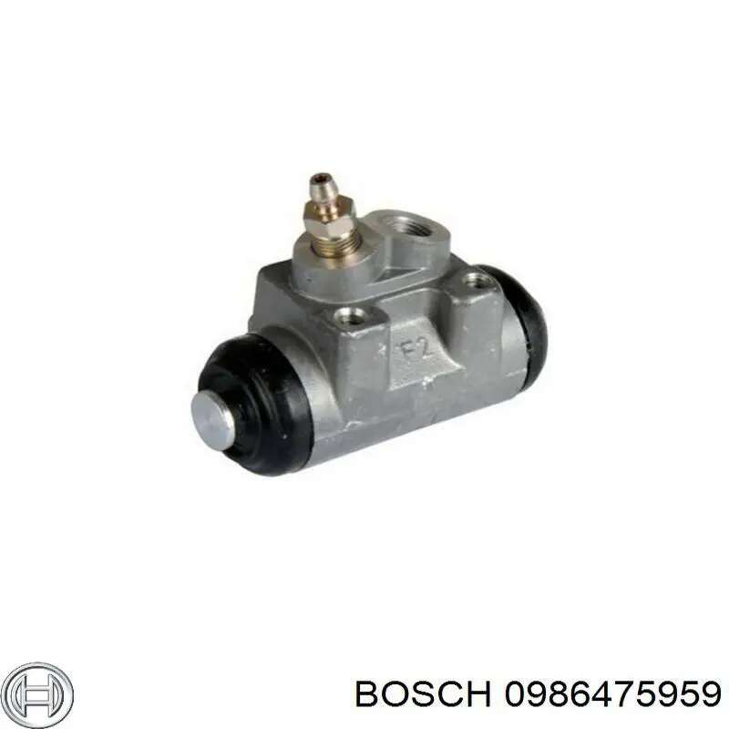 Cilindro de freno de rueda trasero 0986475959 Bosch