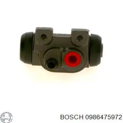 0 986 475 972 Bosch цилиндр тормозной колесный рабочий задний