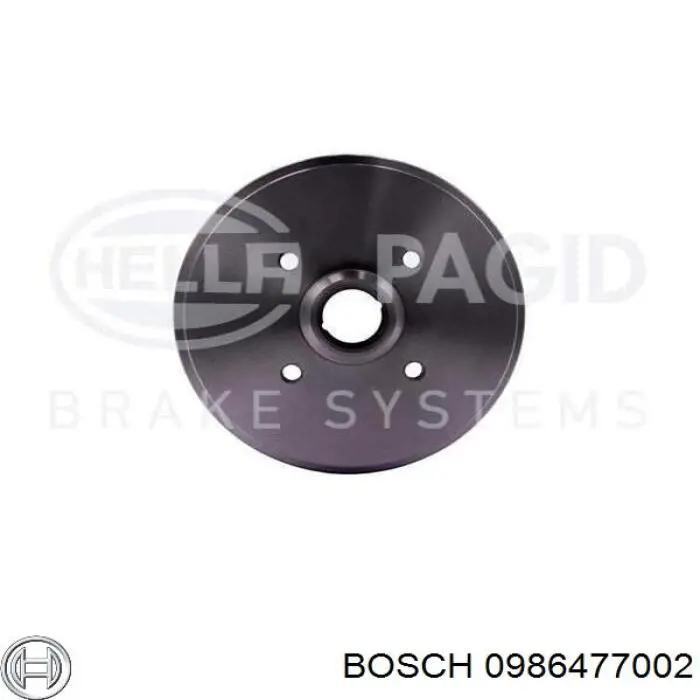 Купить 0986477002 Bosch Тормозной барабан