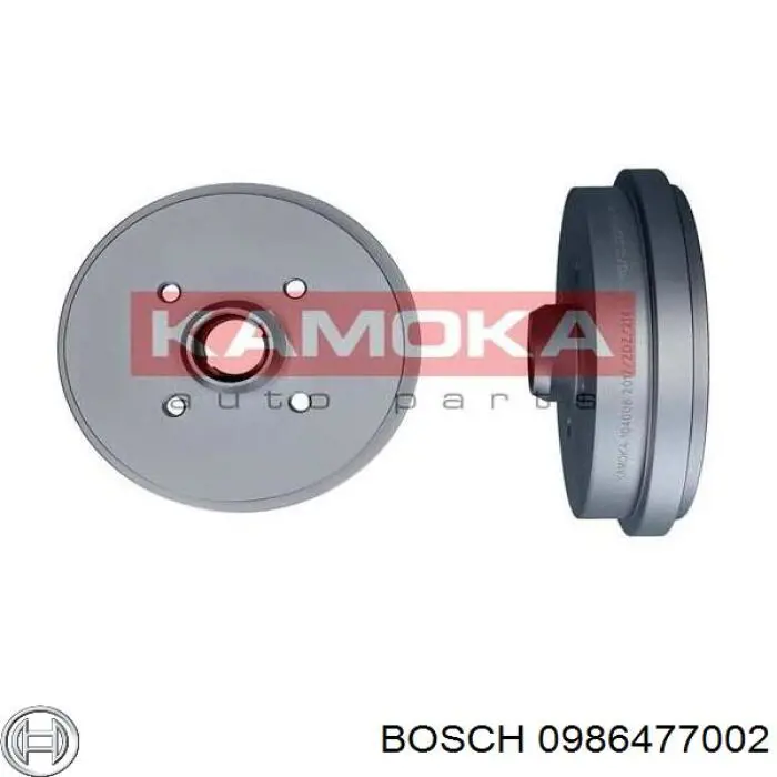 Барабан тормозной задний Bosch 0986477002 цена, от 29.53 USD