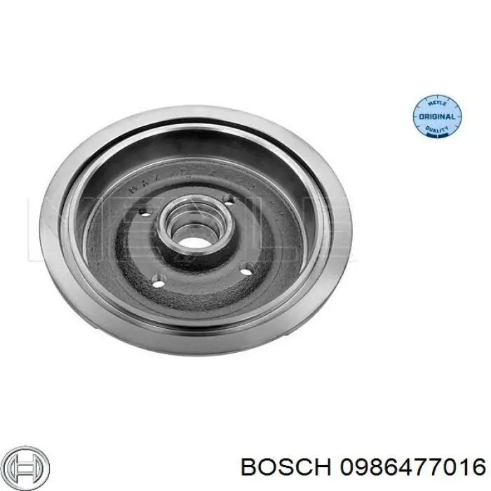 Барабан тормозной задний Bosch 0986477016 цена, от 40.15 USD