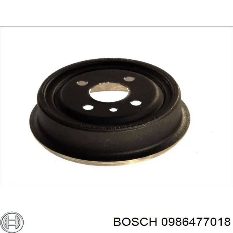 Freno de tambor trasero 0986477018 Bosch