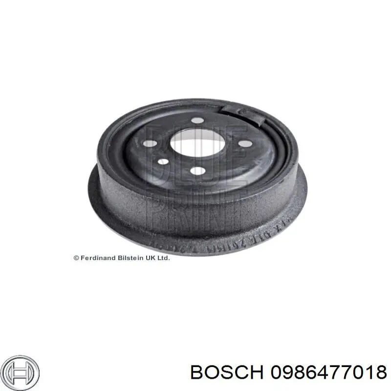 Тормозной барабан 0986477018 Bosch