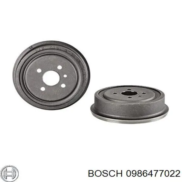 Купить 0986477022 Bosch Тормозной барабан