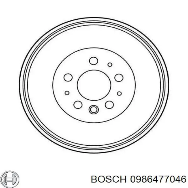 Барабан тормозной задний Bosch 0986477046 цена, от 60.15 USD