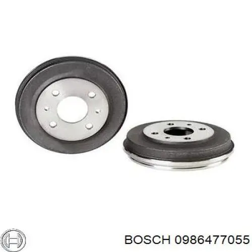 Барабан тормозной задний Bosch 0986477055 цена, от 18.48 USD