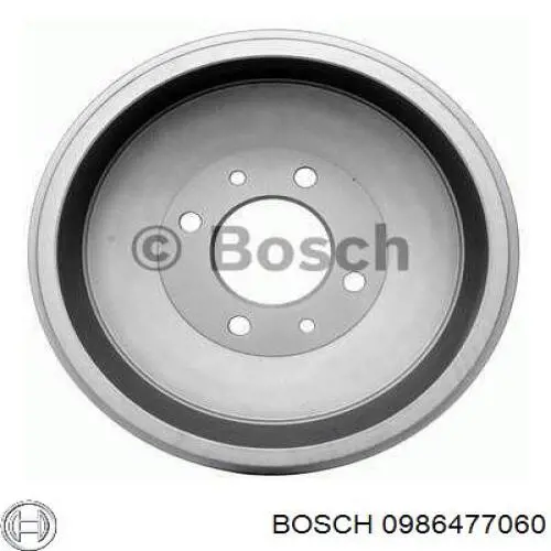 Барабан гальмівний задній 0986477060 Bosch
