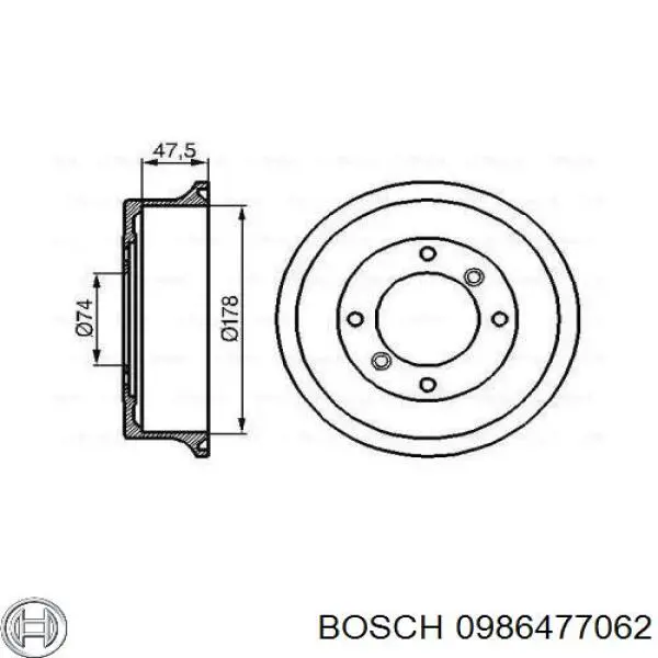 Тормозной барабан 21A22 Blmc