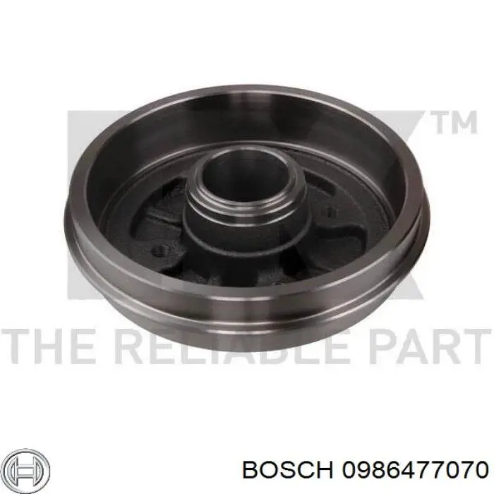 Тормозной барабан 0986477070 Bosch