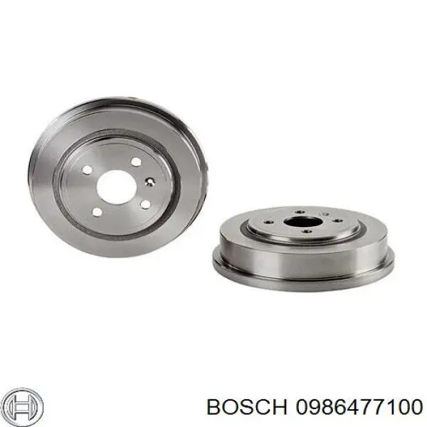 Барабан тормозной задний Bosch 0986477100 цена, от 42.38 USD