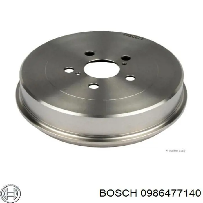 Барабан гальмівний задній 0986477140 Bosch