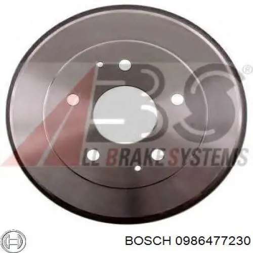 0986477230 Bosch барабан тормозной задний