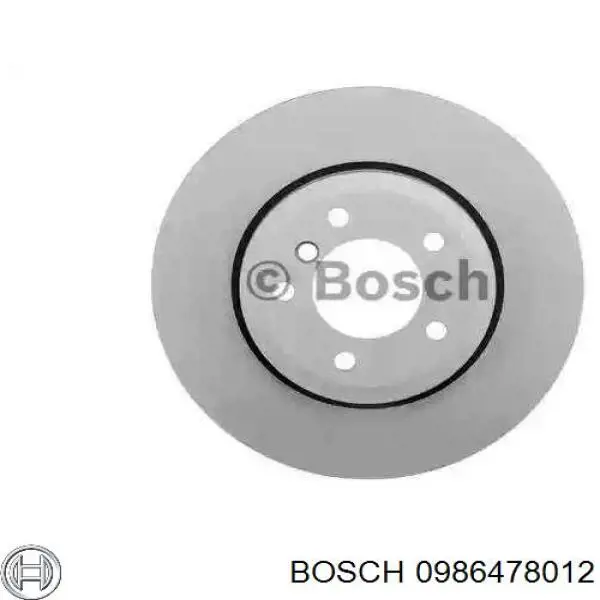 Диск тормозной передний Bosch 0986478012