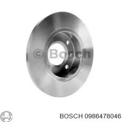 0986478046 Bosch диск тормозной передний