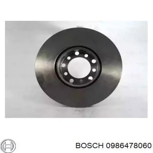 Freno de disco delantero 0986478060 Bosch