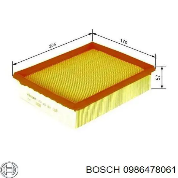 Тормоз дисковый передний Bosch 0986478061 цена, от 34.34 USD