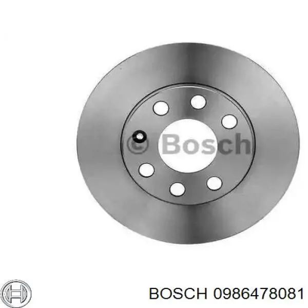 0986478081 Bosch диск тормозной передний