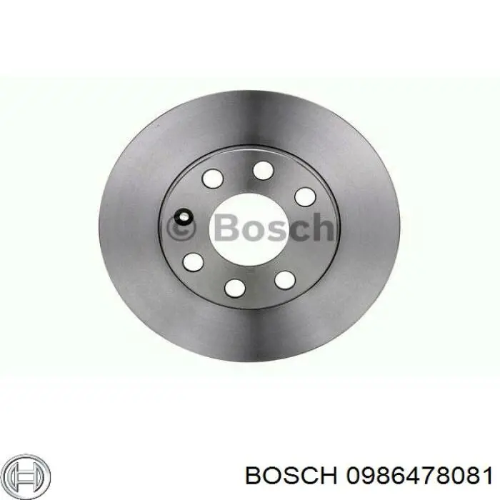 Freno de disco delantero 0986478081 Bosch