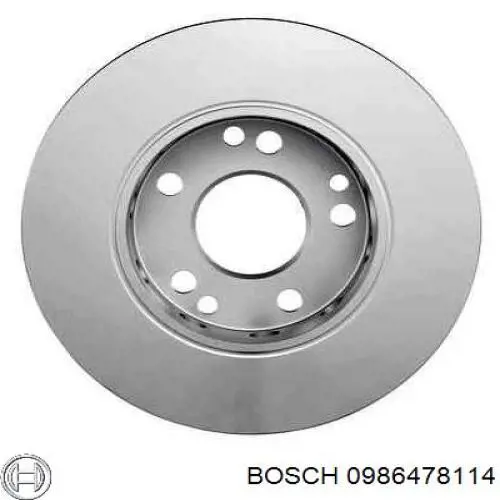 0 986 478 114 Bosch диск тормозной передний