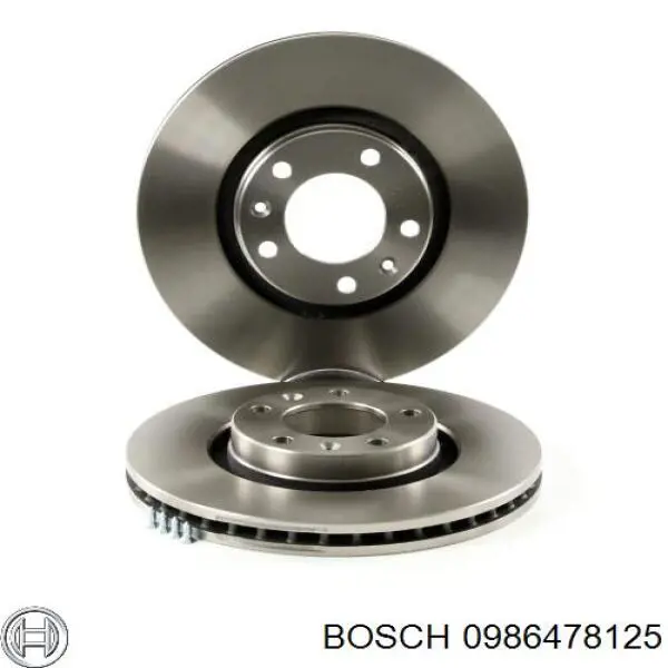 0 986 478 125 Bosch диск тормозной передний