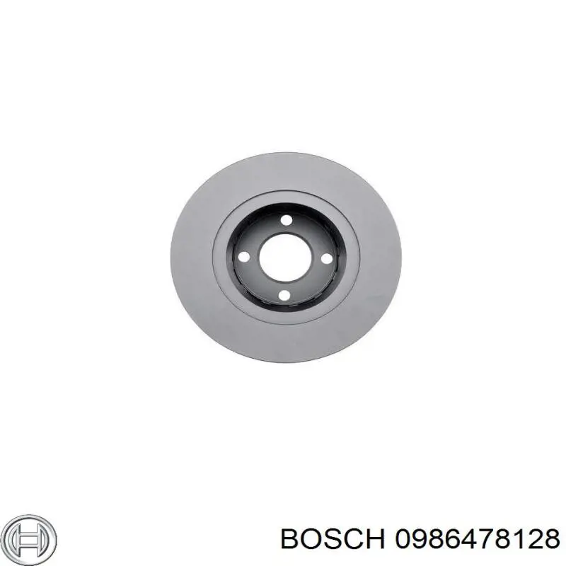 Передние тормозные диски 0986478128 Bosch