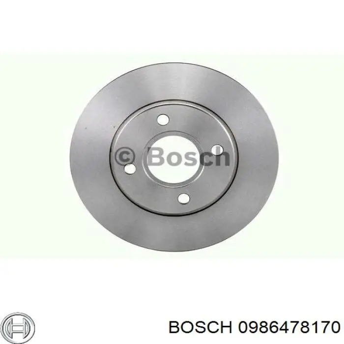 Передние тормозные диски 0986478170 Bosch